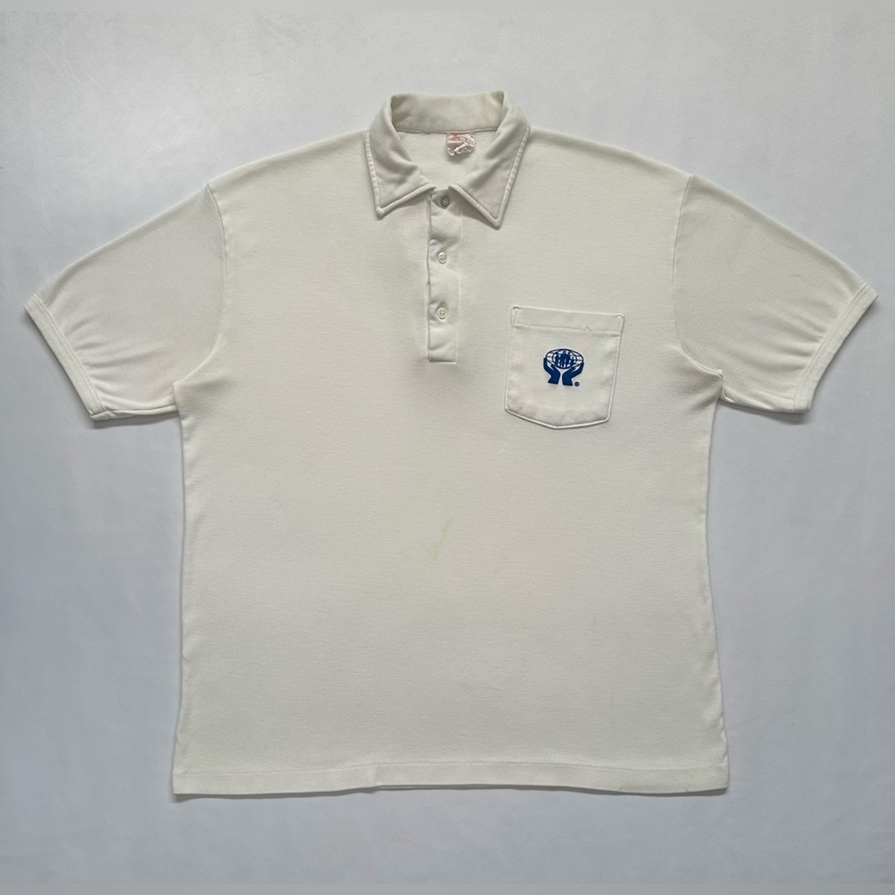 Vintage 90s Humanitarian Cottage Core Polo Button T-Shirt